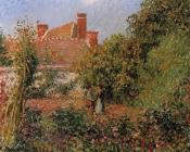 卡米耶 毕沙罗 : Kitchen Garden in Eragny, Afternoon